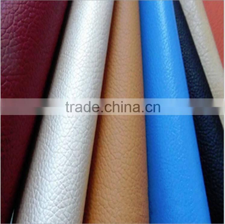 synthetic leather with thick of 0.8mm-2.0mm Pu Microfiber Leather for car seat safo shoes