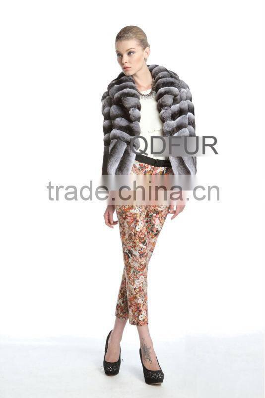 QD23117 chinchilla Fur Jacket