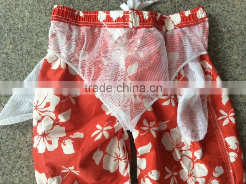 Blue Color Beach Swim Suit Mens Board Short