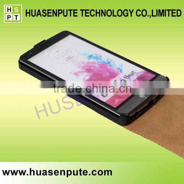 Alibaba Express Vertical Flip Genuine Leather Case For LG G3 Beat