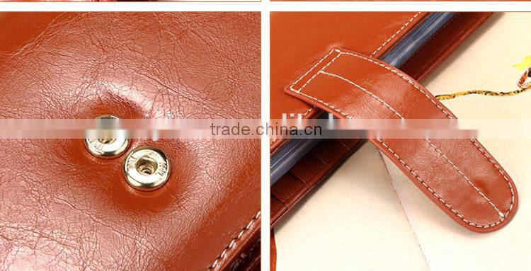 long genuine leather business card holder large capacity bank card holder wallet