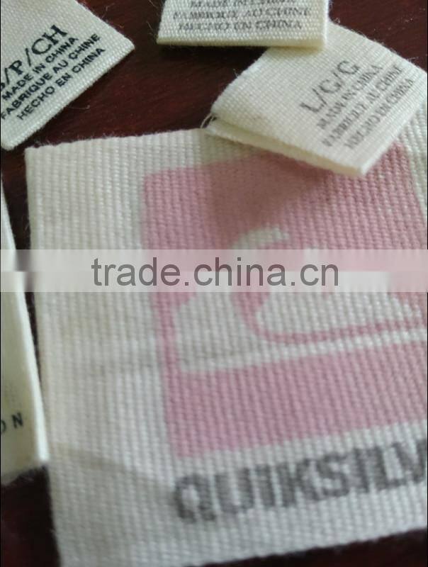 Allta Group custom cotton woven printed label for clothing