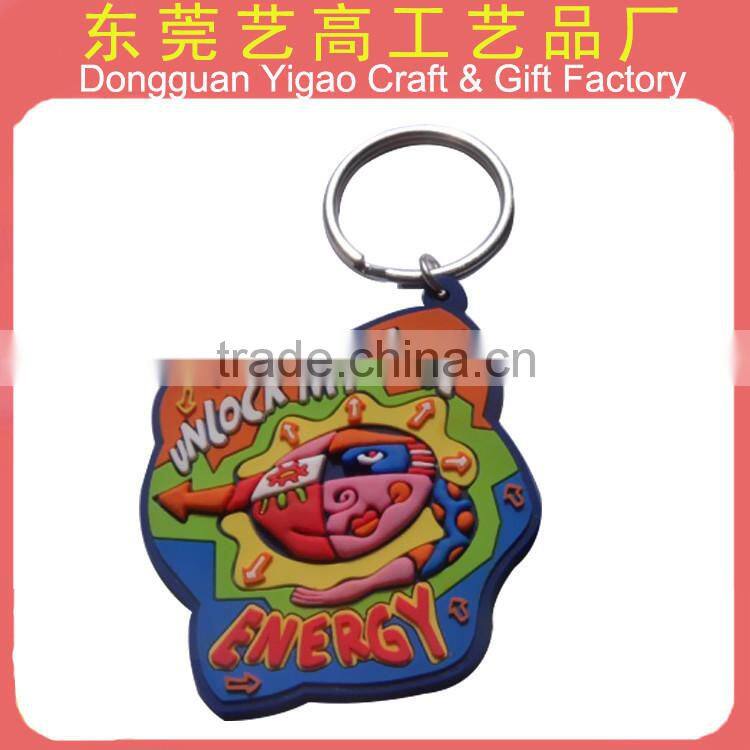 Customized Soft PVC Android robot keychain for promotional crafts