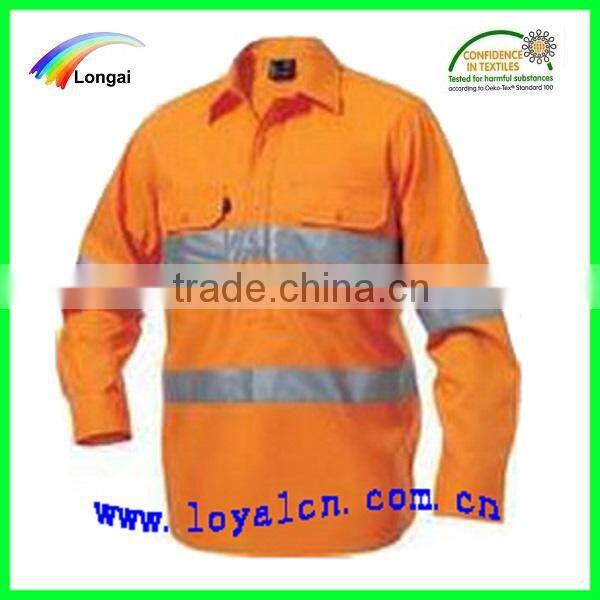 safety reflective orange jacket for workwear