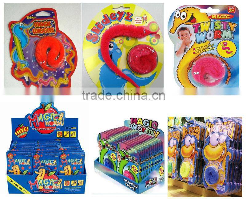 Nice Display Package Magic Novelty Toy Wurli worm