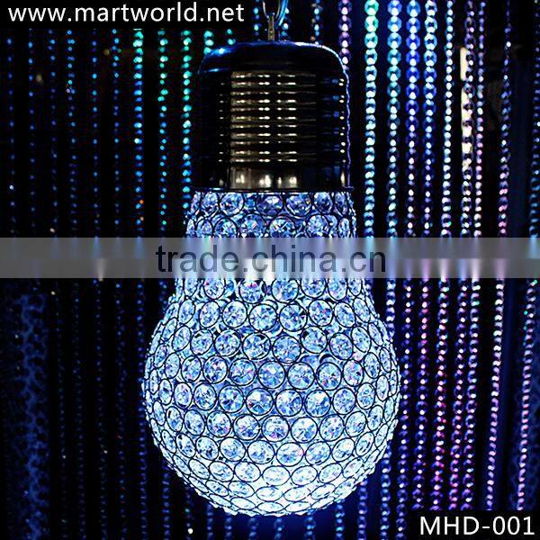 factory price RGB Led chandelier crystal lighting lamp for wedding party home decoration(MHD-001)
