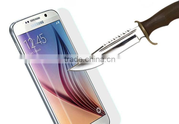0.26 mm thickness cell phone tempered glass screen protector for Samsung S6