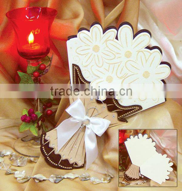 individuality wood wedding invitation rose card