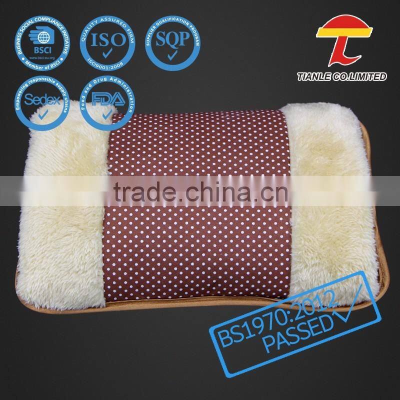 square gel luxury plush animals cover electric hot water bottle