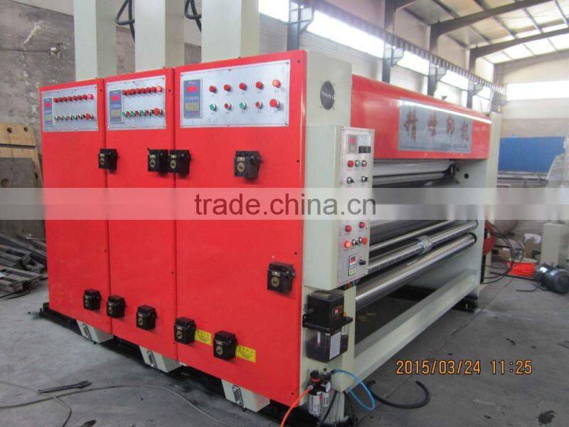 Flexo ink printing machine for corrugated cardboard making