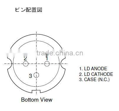 Adjustable Blue Violet 3.8mm 405nm 120mw Laser Diode