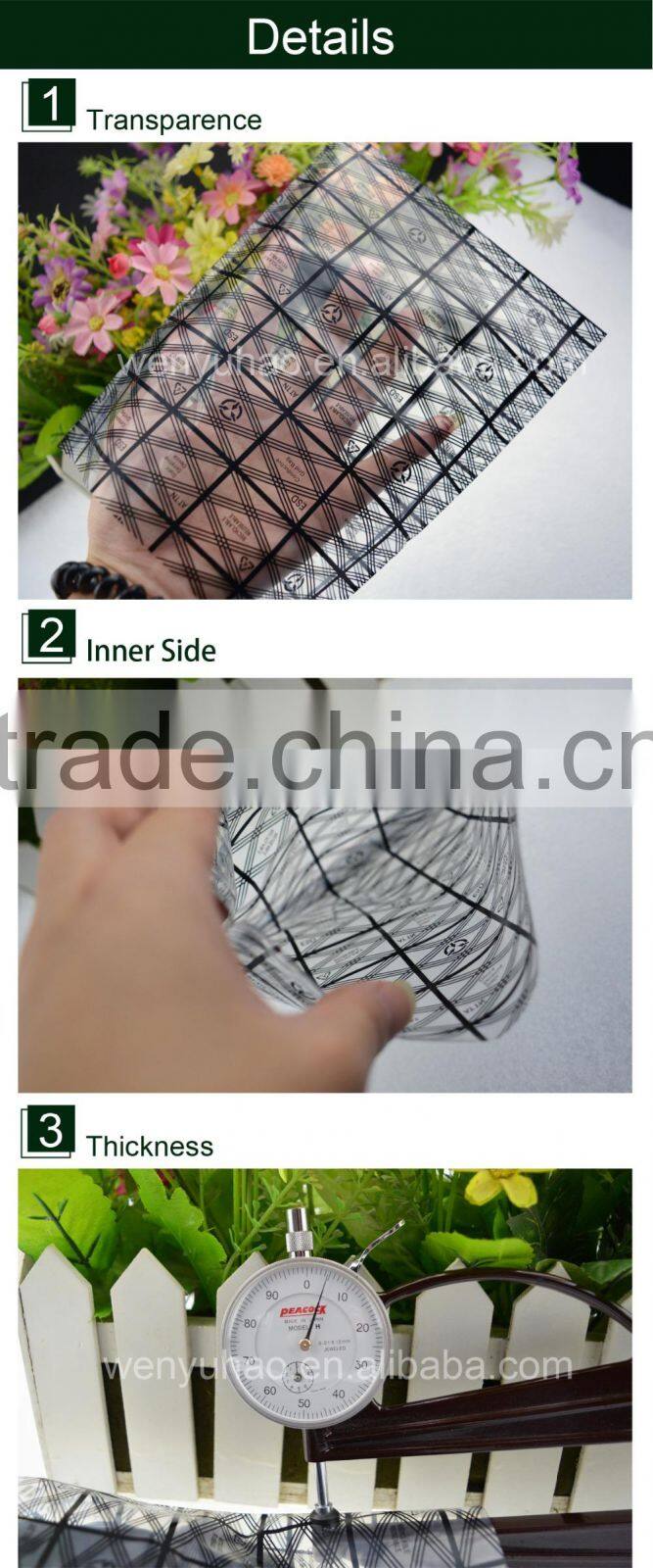 custom printing ldpe antistatic bag , transparent pe antistatic bag