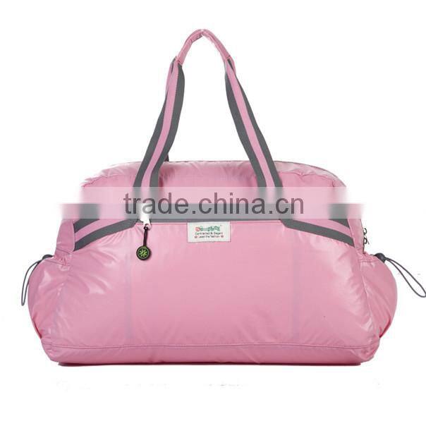 Folding promotional unisex outdoor sport luggage travel tote bag