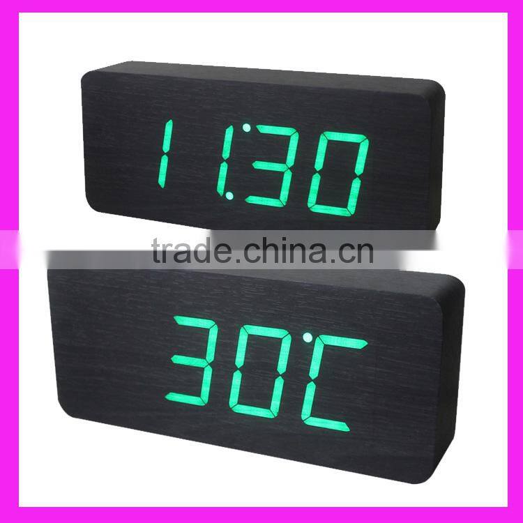 Large rectangular USB chargeable square LED clock