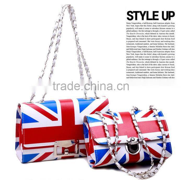 2012 New style flag evening bag, cutch bags, shoulder bags