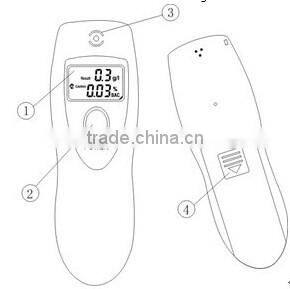 Warm-up time whitin 10 seconds alcohol detector