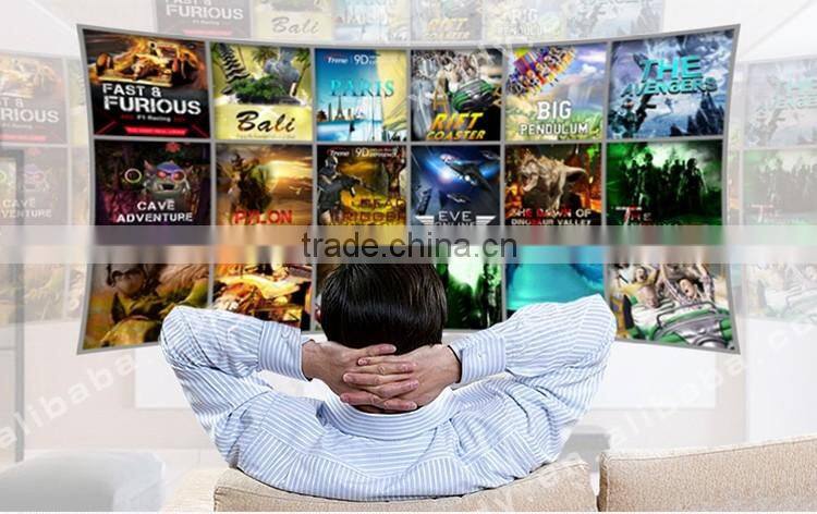 2016 Guangzhou Zhuoyuan 9d theatre simulator VR equipment with wonderful vr 9d theatre simulator