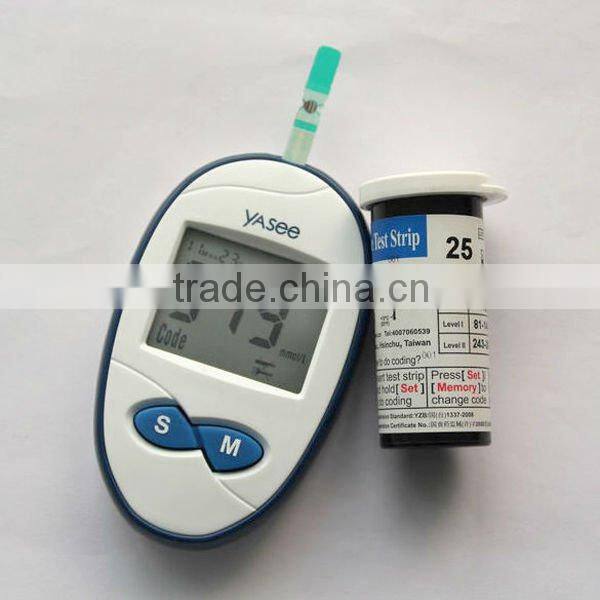 home and hospital use no code blood glucose meter Yasee