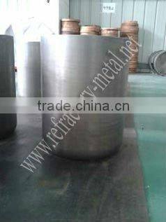 Tungsten crucible for sapphire crystal growing furnace