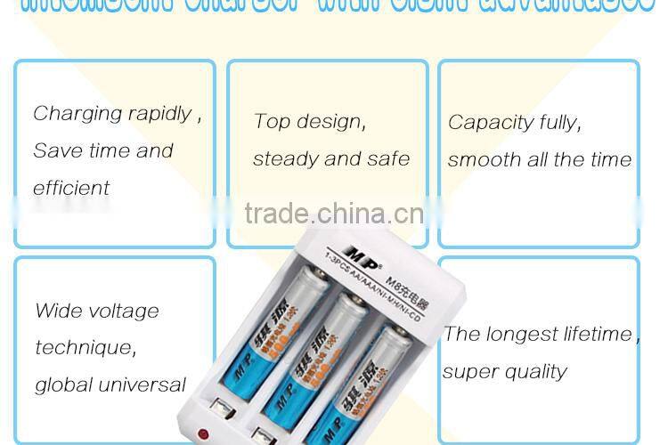2016 Factory Price Portable Car Charger 3S AA/AAA/ Ni-CD M8 Rapid Battery Charger