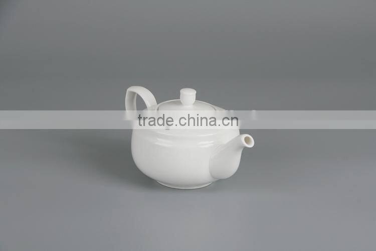 white heat resistant fine China ceramic teapot