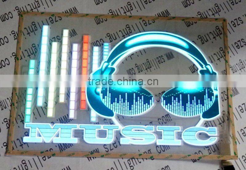 sound el car sticker.car sticker with music