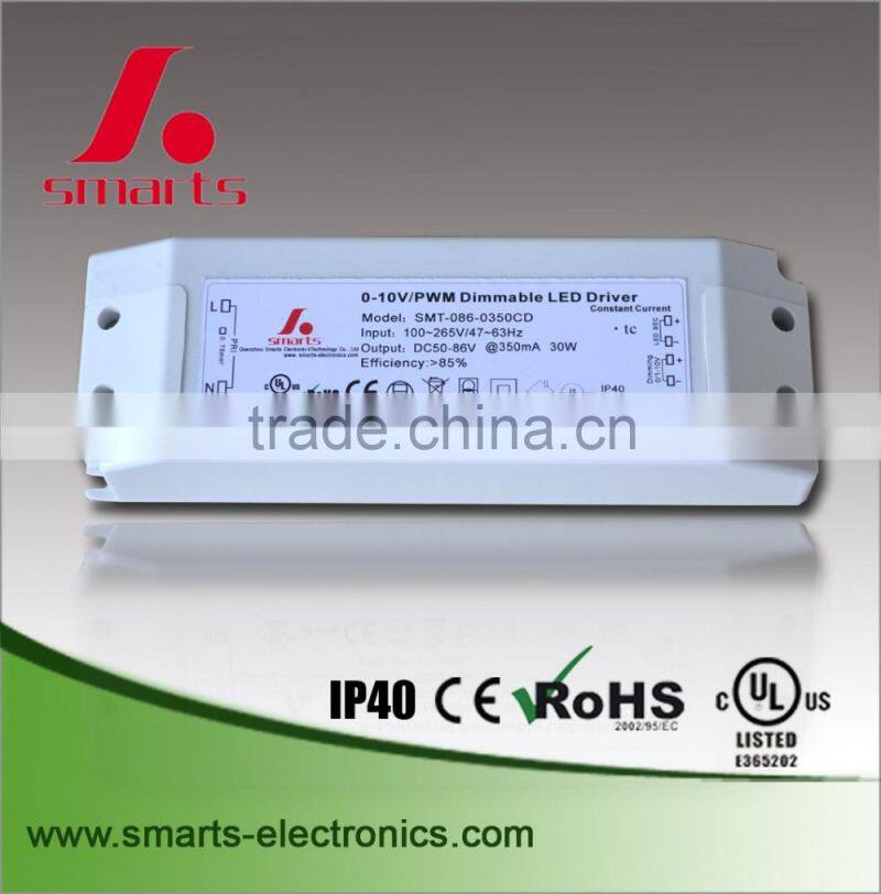 ac to dc 0-10v dimmable constant current led driver with 1-10v dimming