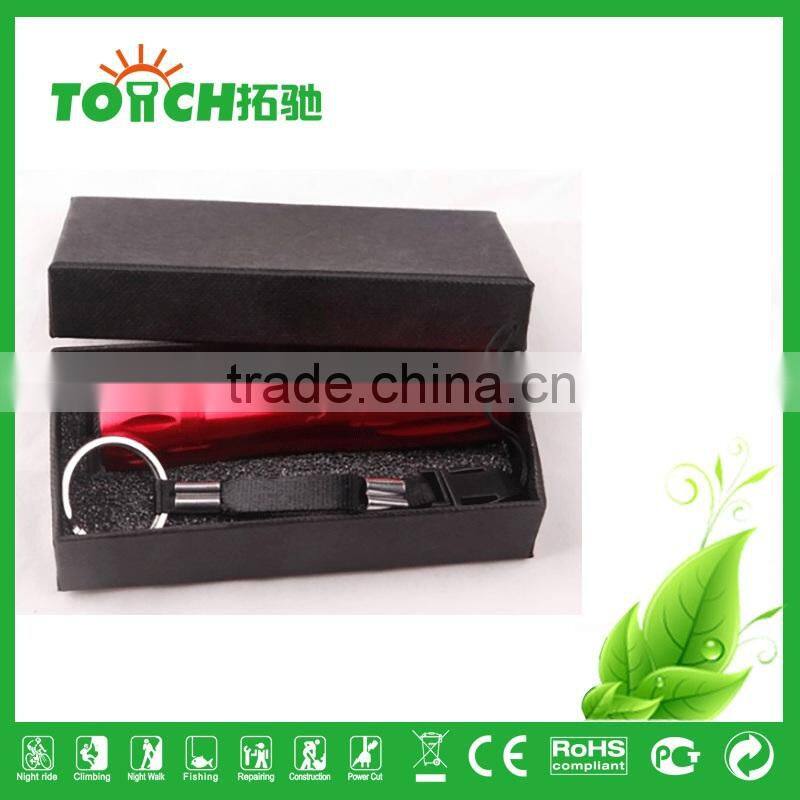 Mini Portable Aluminum alloy Slim 1.5v AA Battery led lamp Waterproof Torch Flashlight Emergency Use and Promotion Use TL-3052