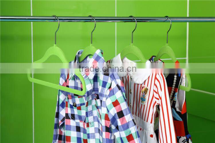 Standby Children Velvet Flocking Clothes Hanger Nonslip Hanger for Kids