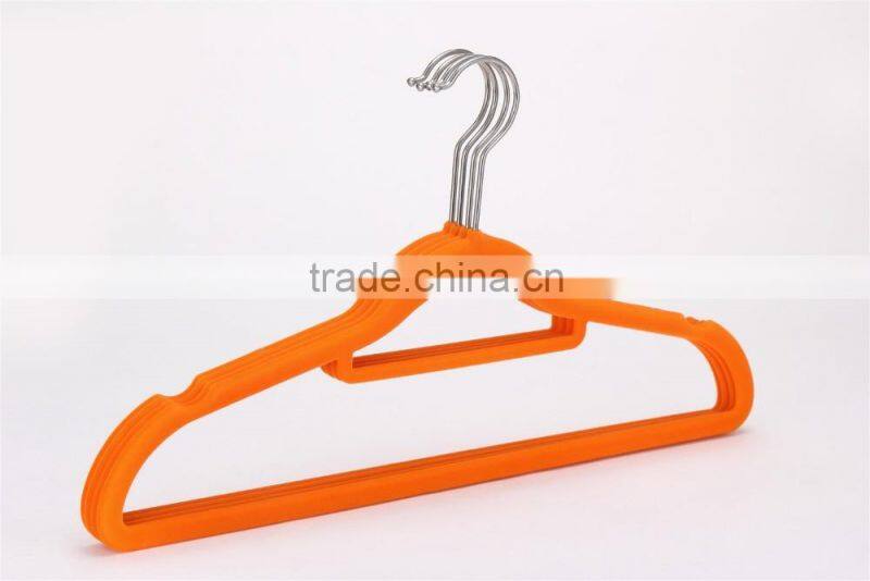 standby velvet flocked clothes hangers and racks with notches