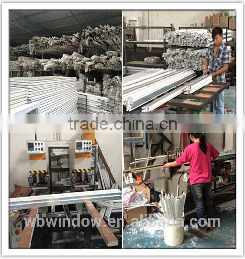 60mm series pvc sliding windows with grill design