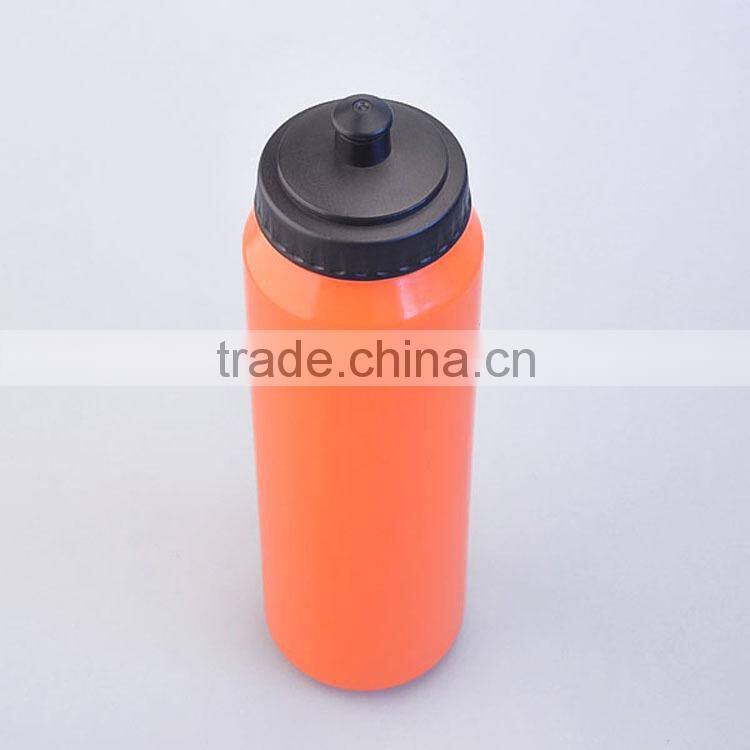 Orange Color Custom Logo Food Safe Plastic Water Bottle BPA Free 1000ML from JoyShaker Factory