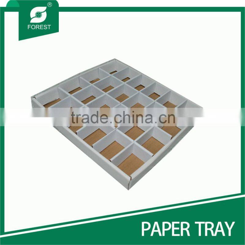 HARD PAPER TRAY WITH PARTITION