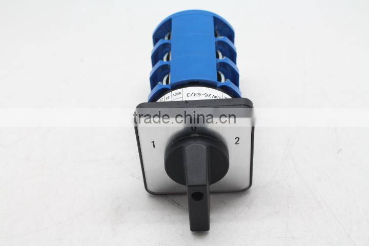 LW26 series 3pole 2 position 220V 380V changeover CE certificated best price 125A rotary switch