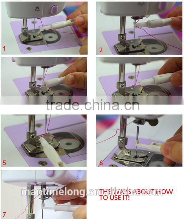 needle threader insertion applicator sewing machine needle threader