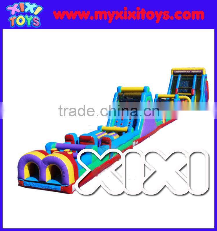 0.55mm PVC high quality inflatable obstacle course for kids