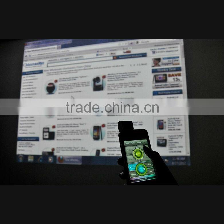 Black Wireless PowerPoint Presenter Remote Control with Air Mouse for Iphones