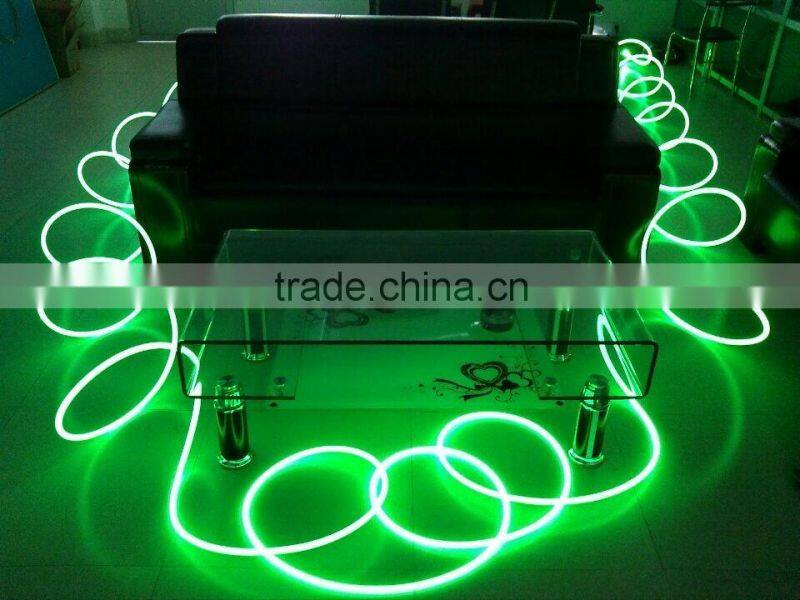 NEW 3.0mm Solid PMMA Sideglow Unjacketed Fiber Optics for swimming pool decoration