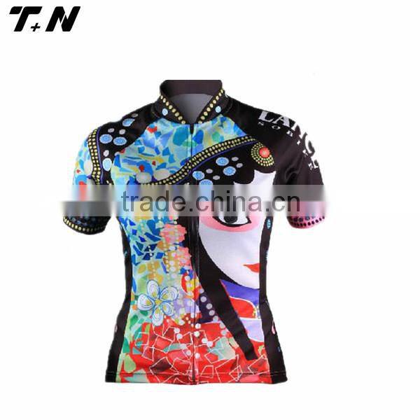 2015 fashion design women cycling jerseys china style