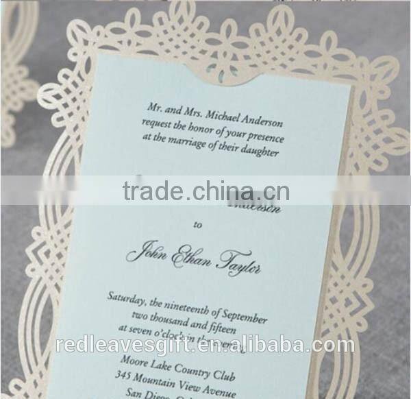 Best price handmade english writings birthday invitation cards design