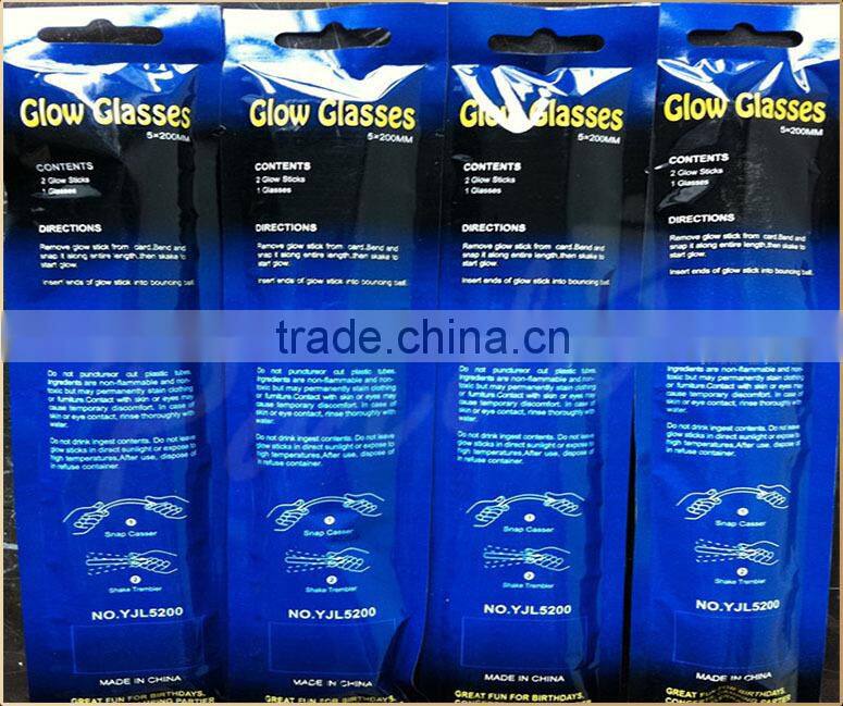 Party luminous glasses glow in the dark glow glasses