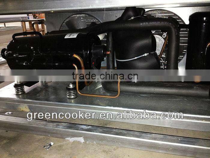 supermarket food display freezer equipment with remote compressor