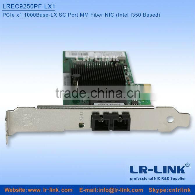 PCIe x1 1000Base-SX SC Port SM Optical LAN Card adapter(Intel I350 Based)