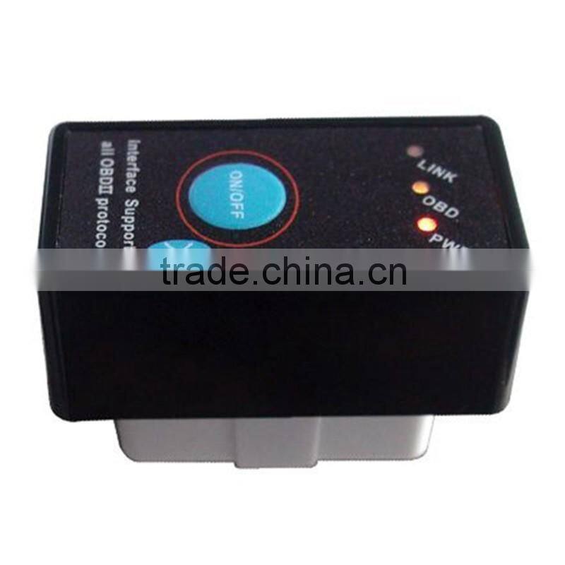 Super Mini Elm327 Bluetooth V1.5 OBD2 OBD II Can-Bus Diagnostic Car Scanner Tool with Switch