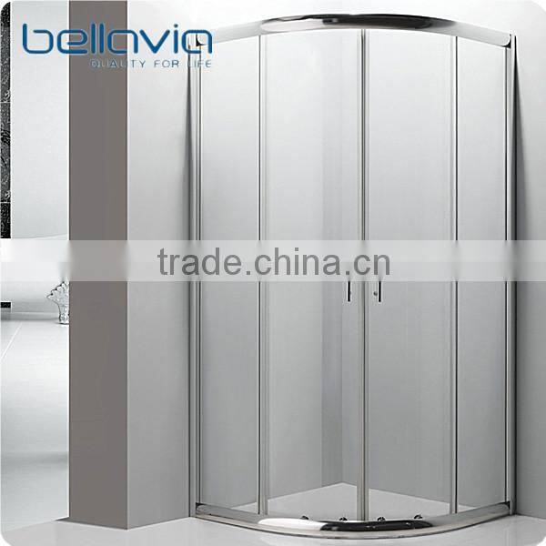 Big wheels, sliding opening aluminium profiles for shower enclosures corner shower doors shower room