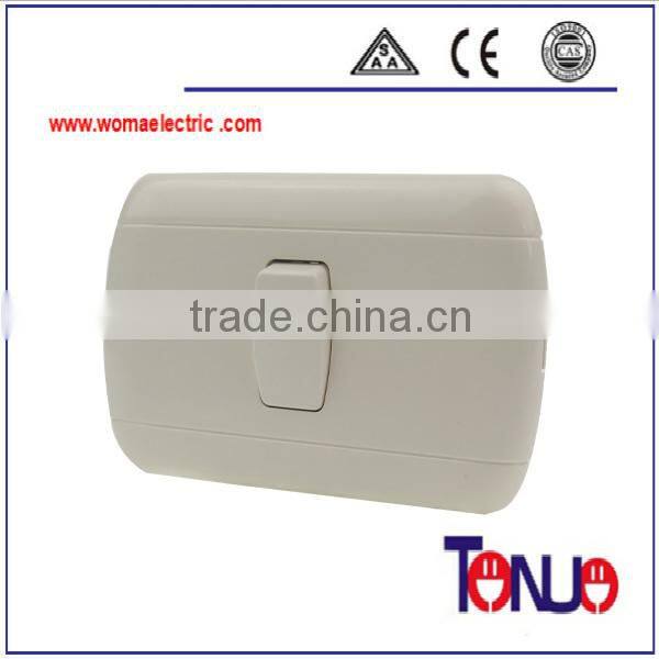 South American 1 gang wall switch and socket