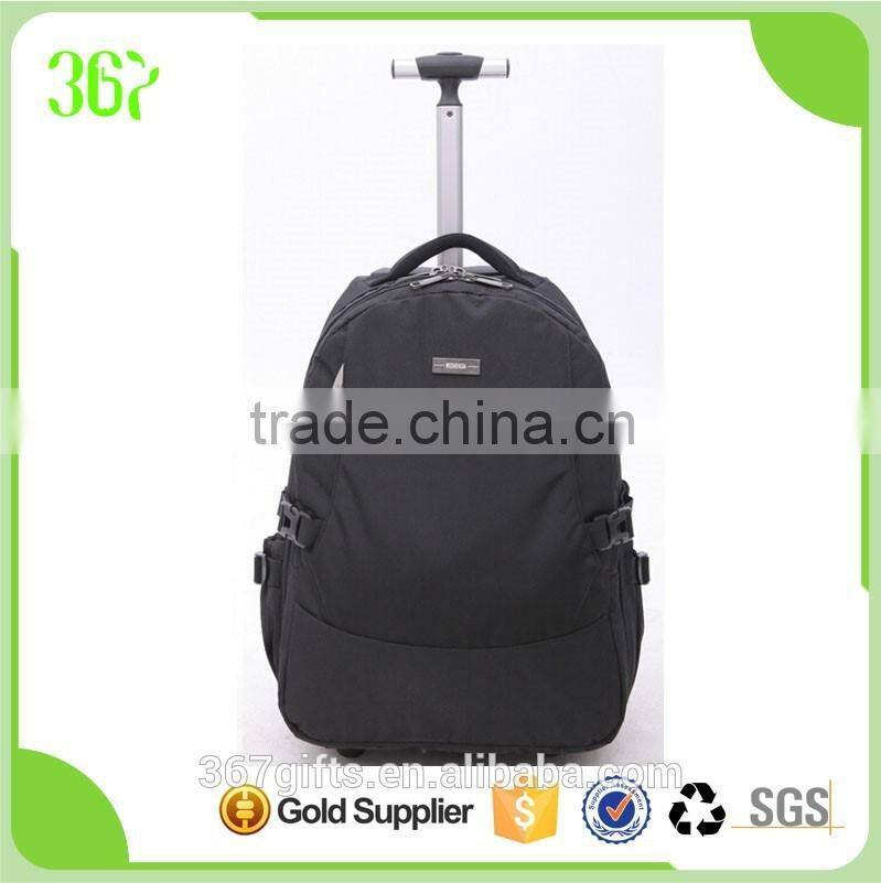 Fashion Design Colourful Students Trolley Backpack Nylon Fabric Trolley Bag