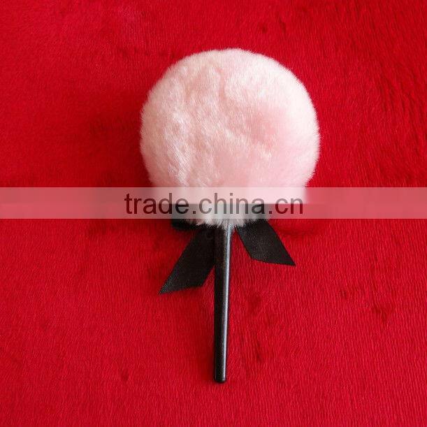 luxurious plush puff with shinning powder & lollipop puff