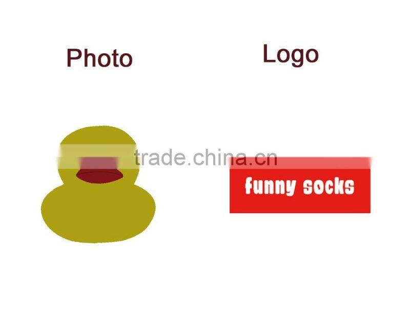 Funny cotton winter socks with your own logo custom personalized embroidery designs socks mens compression crew socks