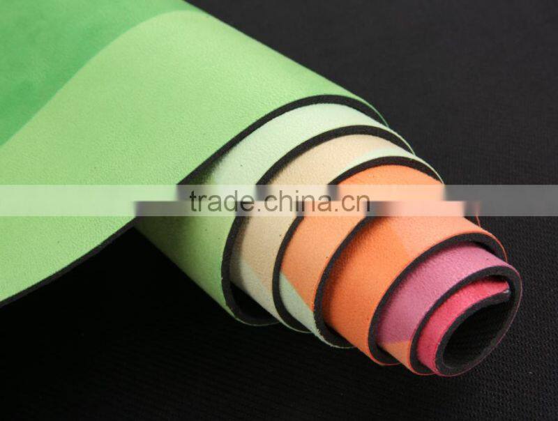Custom Printed Rubber Yoga Mat with Free Carrying Strap